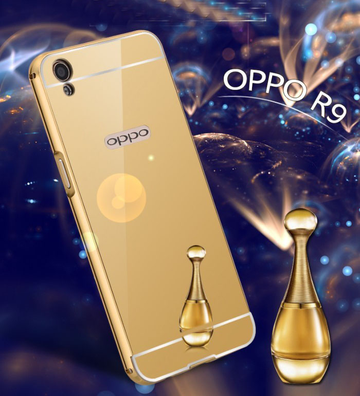 Ốp lưng Oppo R9 Plus LT Metal 24k mạ bóng sang trọng đẹp mắt 2